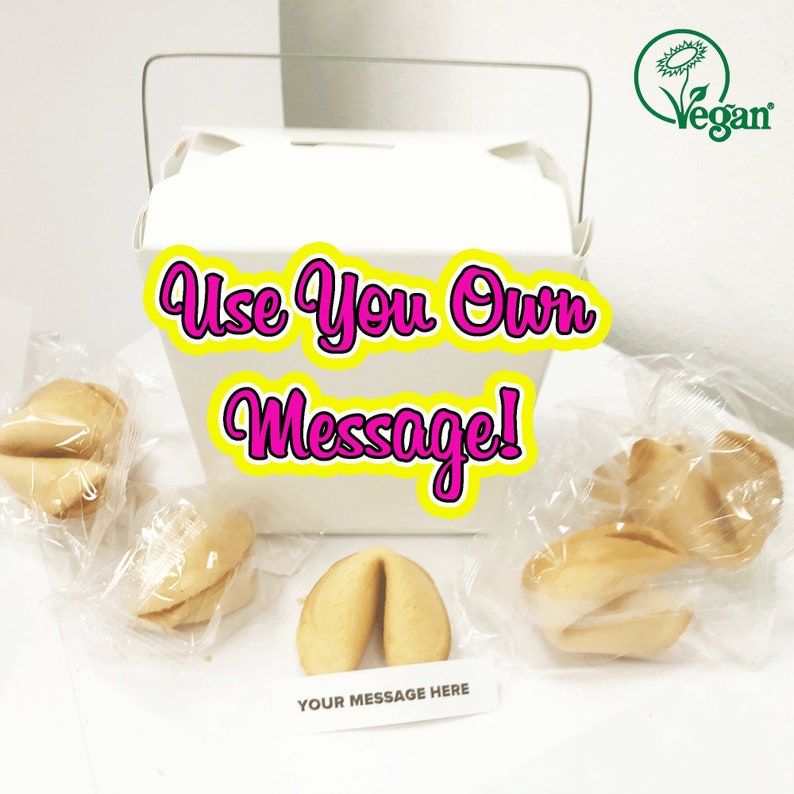 6 Customized Fortune Cookies Use Your Own Messages Etsy