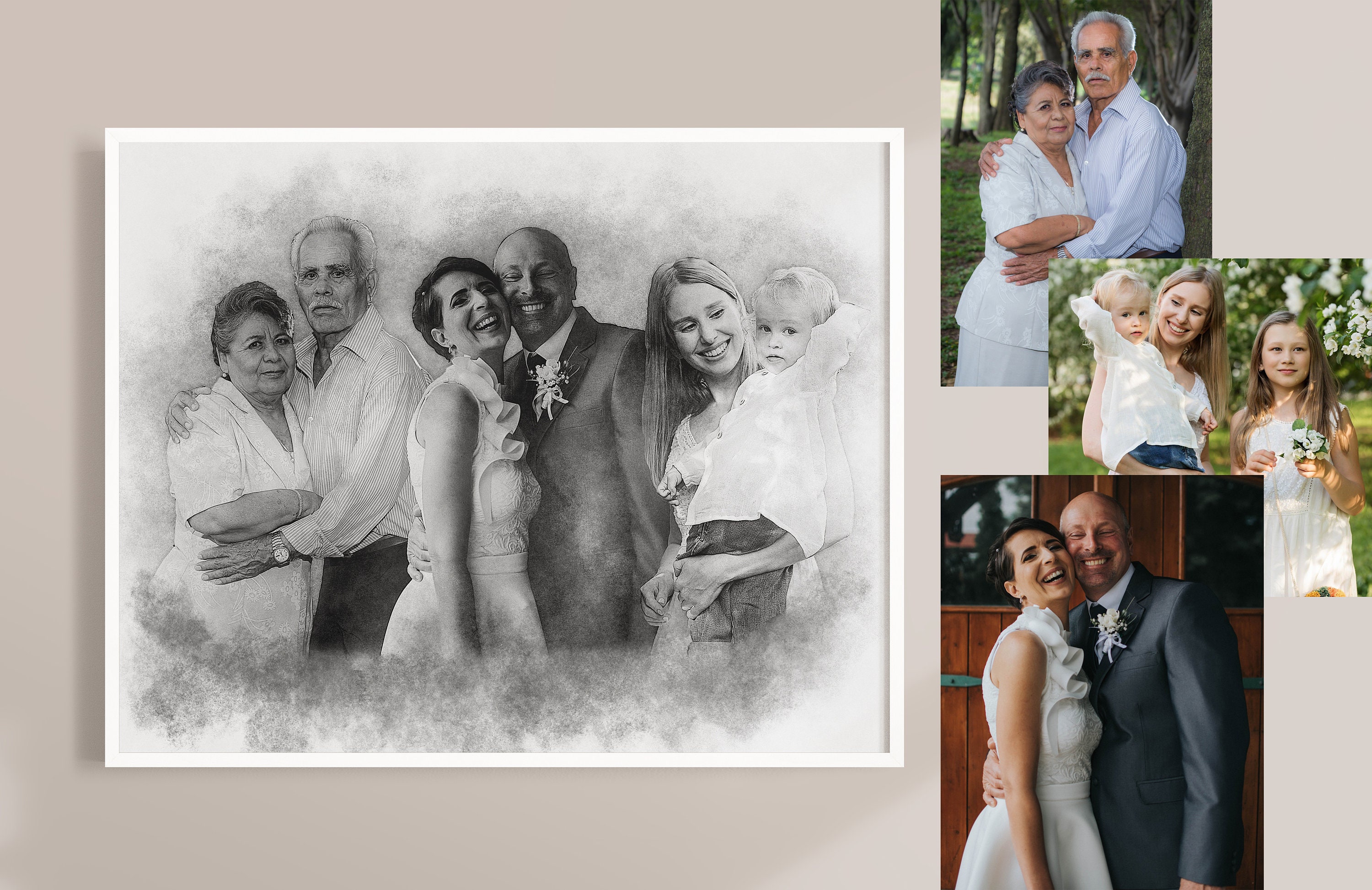 Add Deceased Loved One to Photo Merged Family Photo Combine Etsy UK Add Deceased Loved One to Photo Merged Family Photo Combine Etsy UK