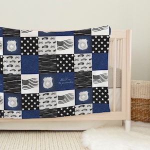 Minky Blanket - Blessed Are The Peacemakers- Police Law Enforcement Support