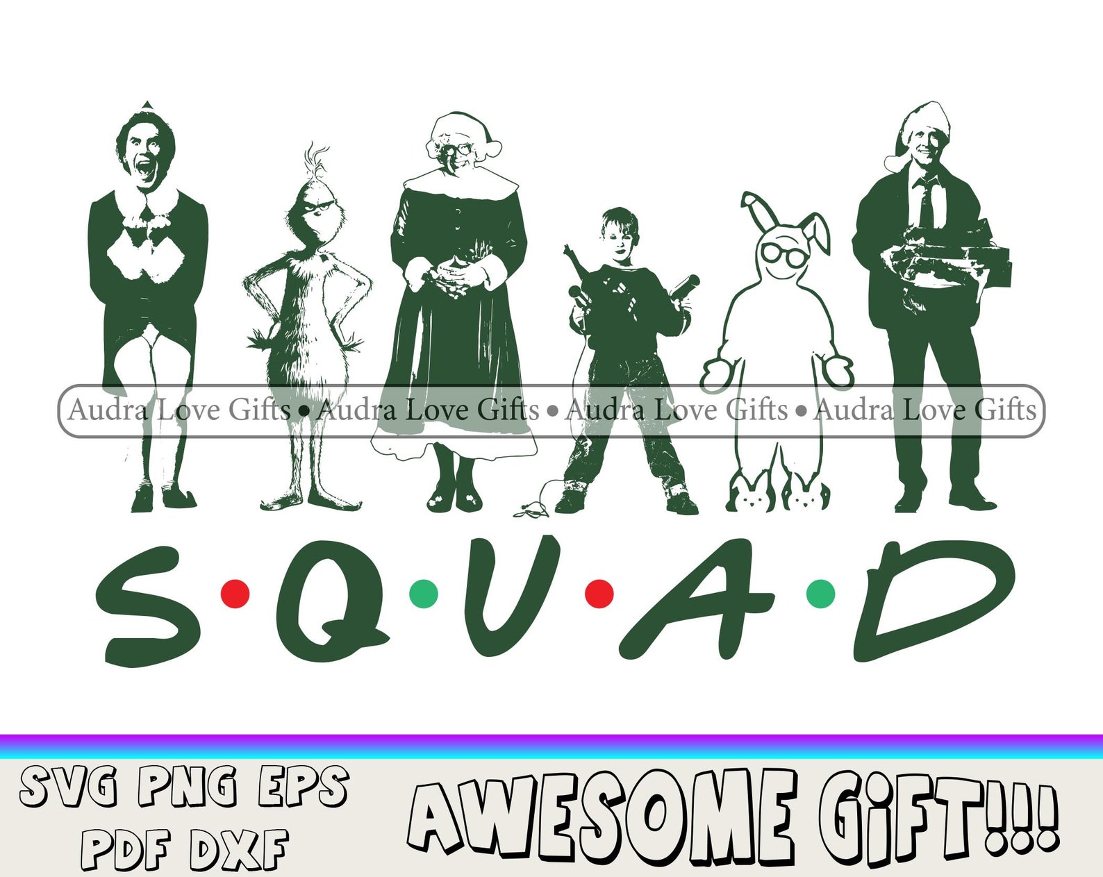 Download Squad Christmas Movie Characters SVG Christmas Squad SVG ...