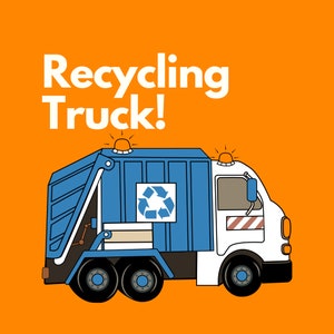 Recycling-Lkw, Recycling, Recycling-Fahrzeug, Müll-Recycling-Lkw, Recycling-LKW-Handwerk, Müllwagen, Recycling-Kids