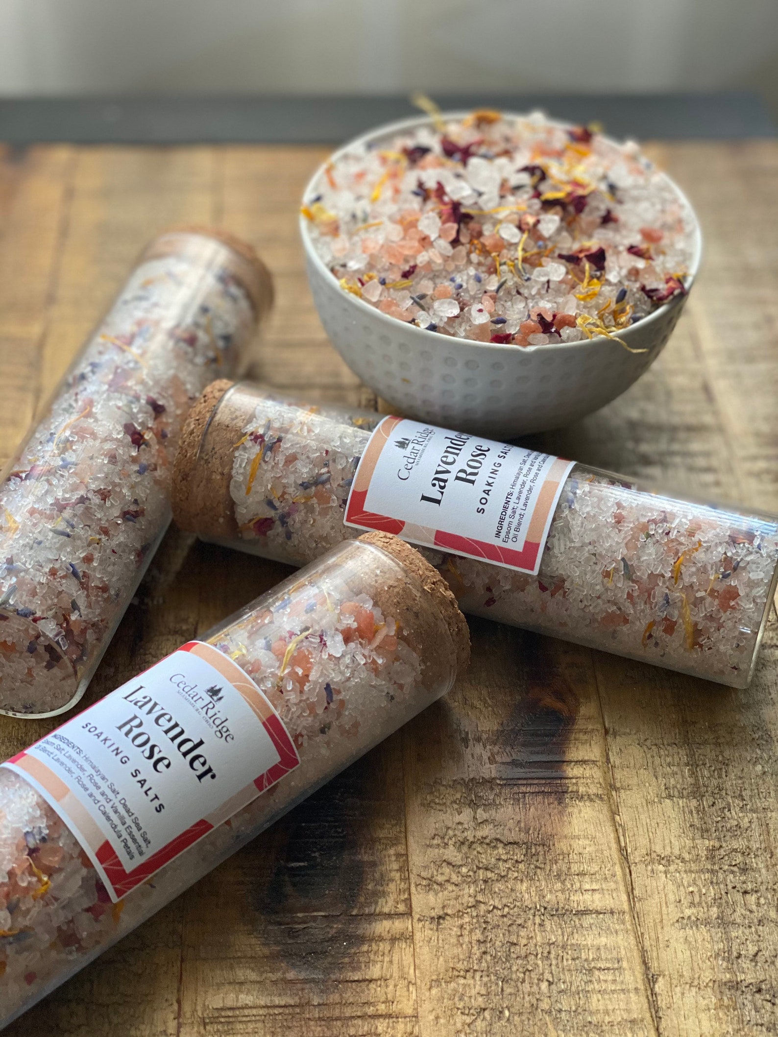 Soaking Salts Pedicure Soak Bath Salts Lavender Rose Etsy