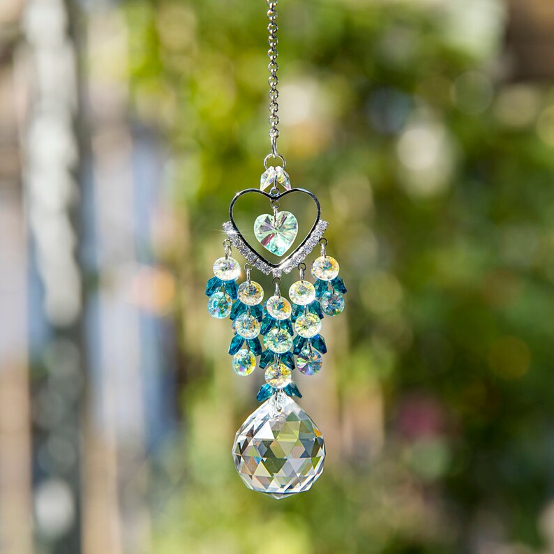 Handmade Woven Beads Crystal Duck Hanging Pendant Window Decor Collecible Gift 