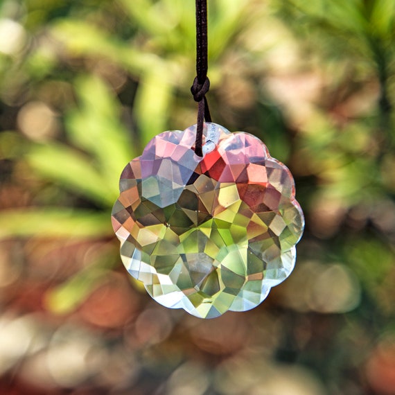 Suncatcher Regenbogen Maker Glas Prismen Anhänger DIY Kronleuchter Ornamente 