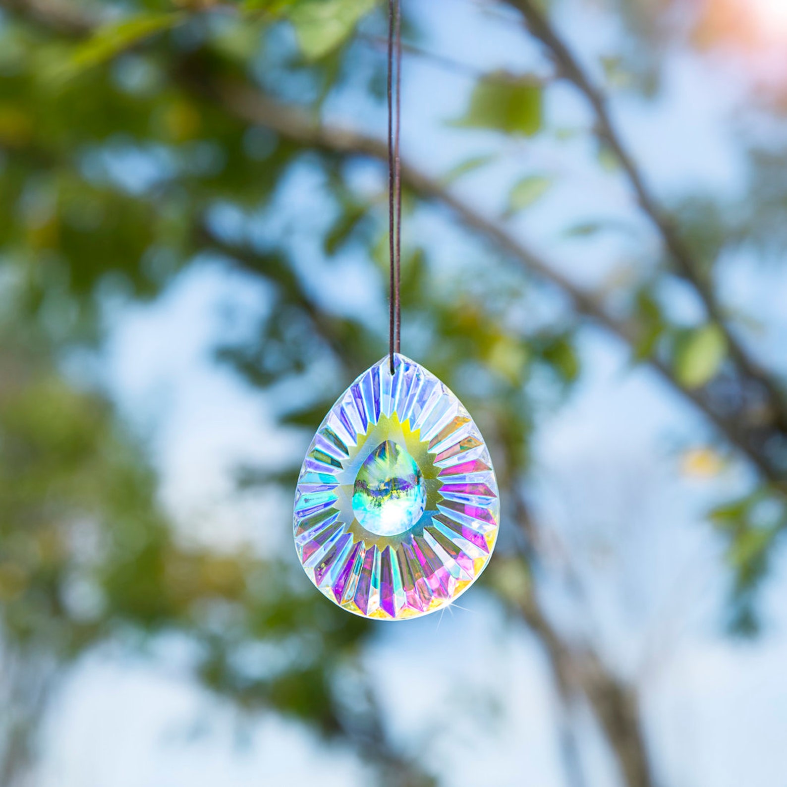 Handmade 89mm Hanging Crystals Prism Suncatcher Rainbow Maker Etsy