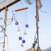 Handmade Chakra Energy Crystal Ball Suncatcher Turkish Blue Evil Eye Wind Chimes For Home Garden Hanging Decor Showpiece Lucky Gift 