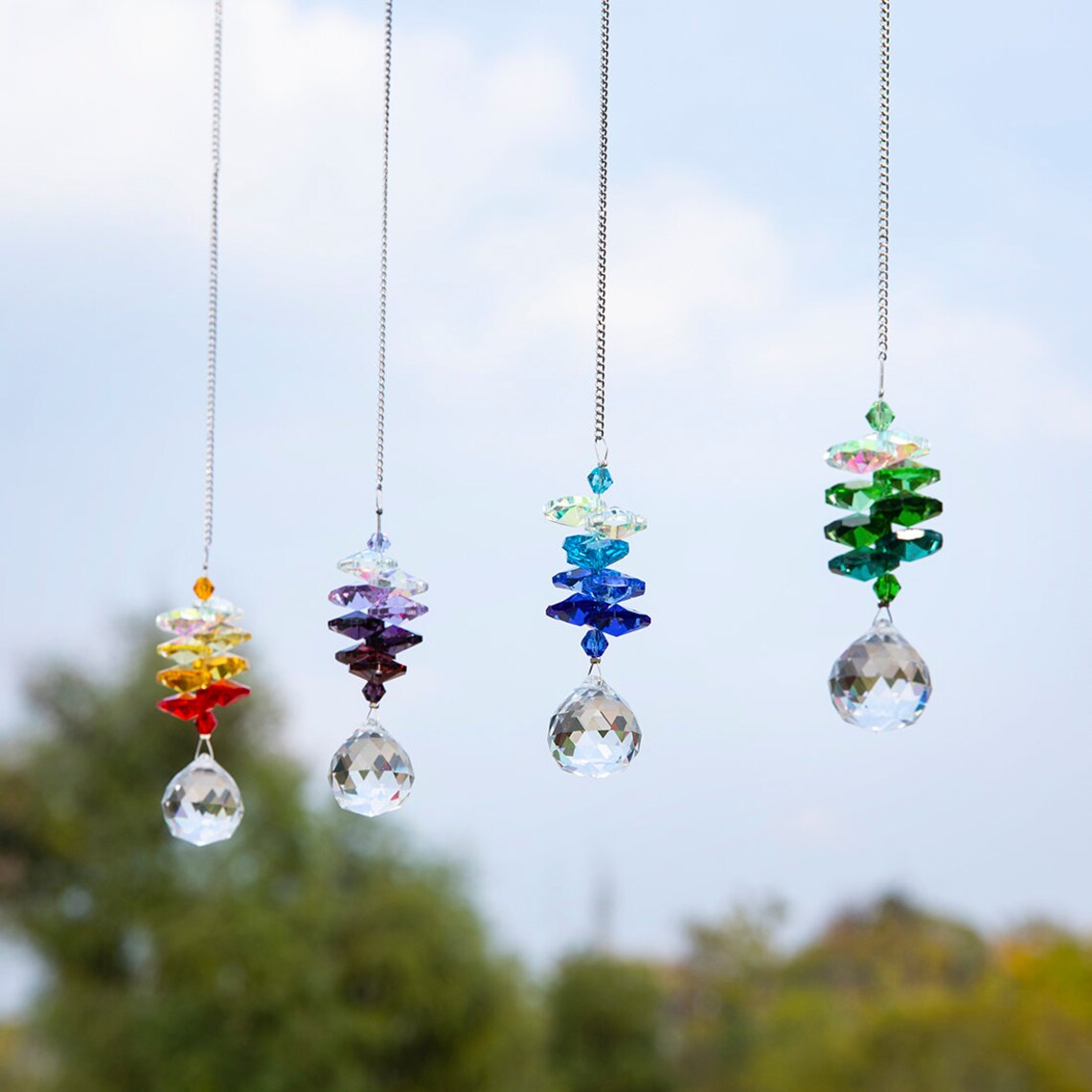 Handmade Window Hanging Suncatcher Rainbow Maker 20mm Etsy