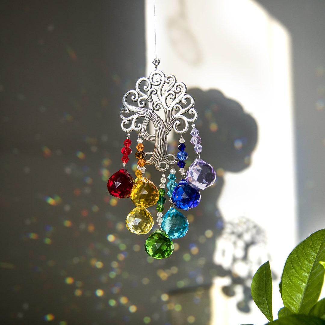 30mm Feng Shui Decorating Crystal Ball Prism Suncatcher MultiColor Hanging  12pcs