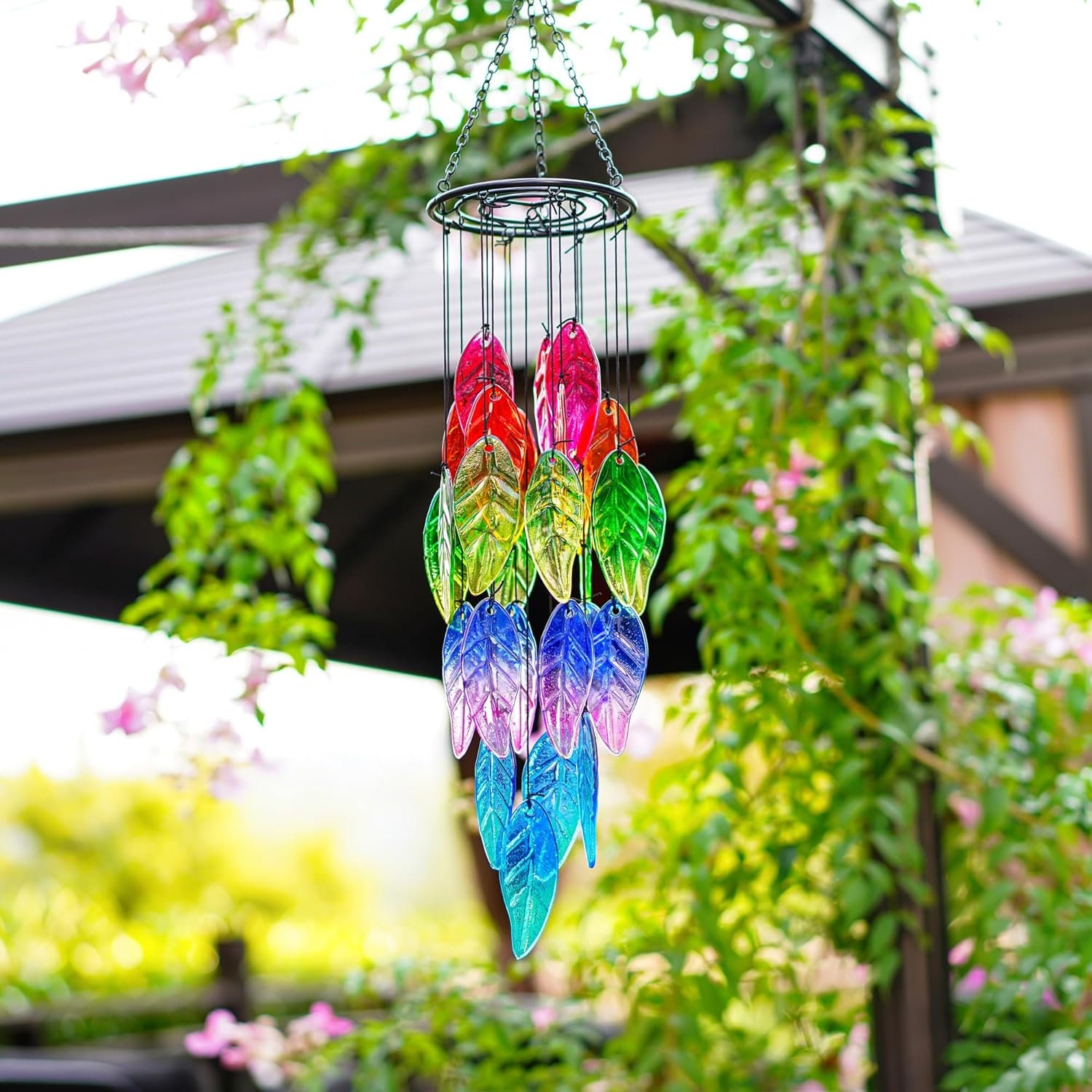 Enchanted Melody: Stained Glass Crystal Wind Chimes AB Diamond Paintin -  bohoween
