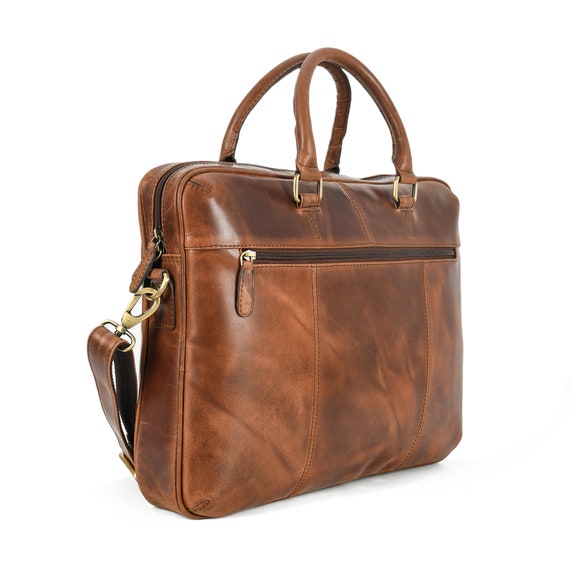 Rich Brown Leather Bag Elegant Leather Bag Etsy