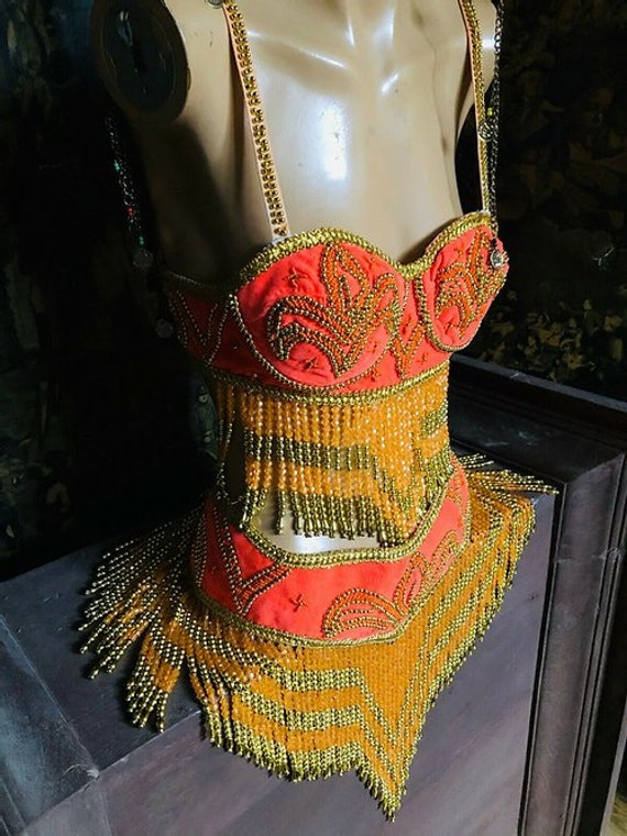 Antique/Vintage Heavy Beaded Detailed American Sho