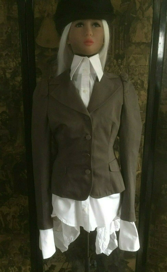 Womens Allsaint Tailored Brown Dorian Victorian Ri