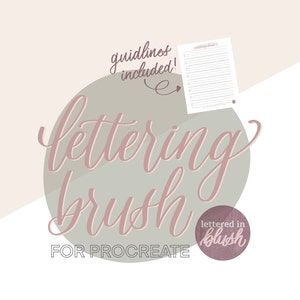 Pincel de letras de Procreate / Pincel de Procreate / Pincel de letras / Pincel de caligrafía / Descarga digital / Procreate / Cartas a mano