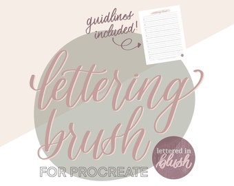 Procreate Lettering Brush | Procreate Brush | Lettering Brush | Calligraphy Brush | Digital Download | Procreate | Hand Lettering