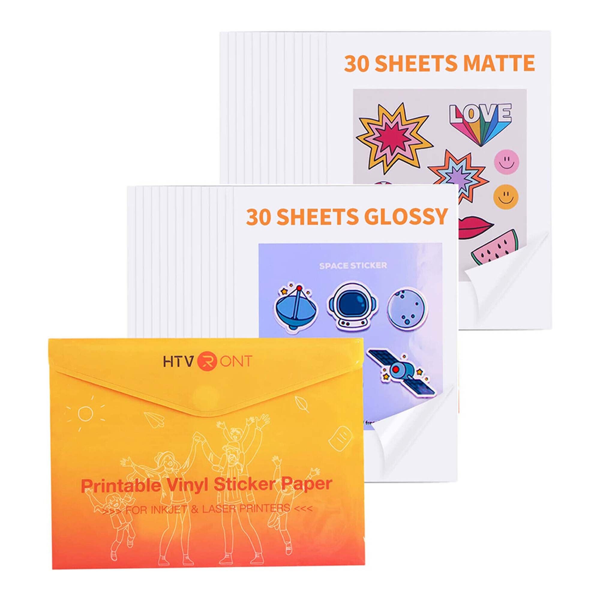 Matte White Sticker Paper Sample Pack, Sticker Paper Sample Pack