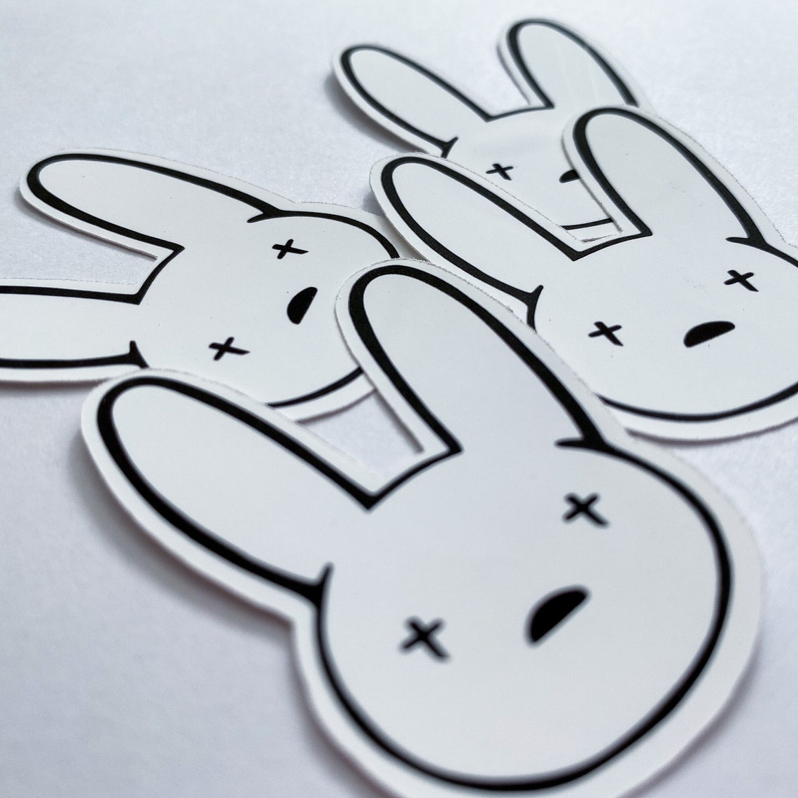 Bad Bunny Logo Black And White