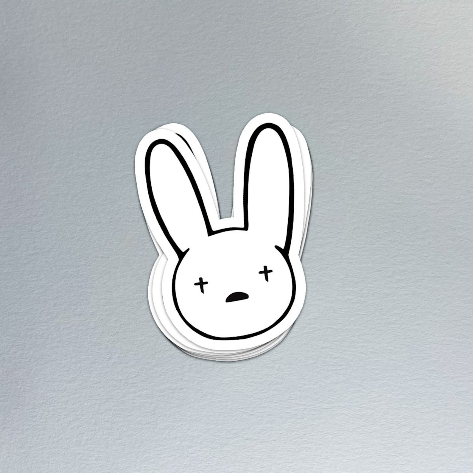 Bad Bunny Logo Black And White