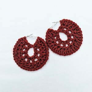 Crochet Hoop Earrings