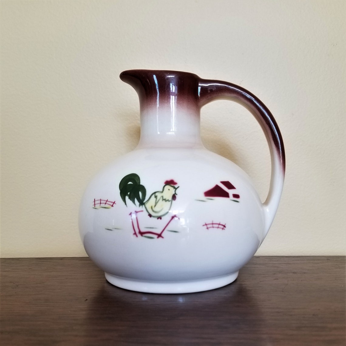 1950's Brock of California Pottery Pitcher Etsy
