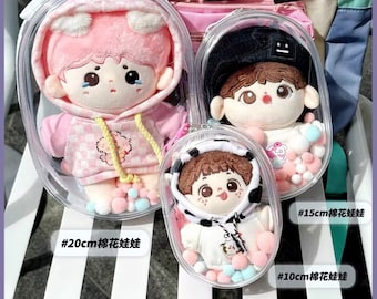 20cm cotton doll bag thickened version with high transparency 15cm 10cm plush doll outdoor dust-proof and sun-proof doll bag