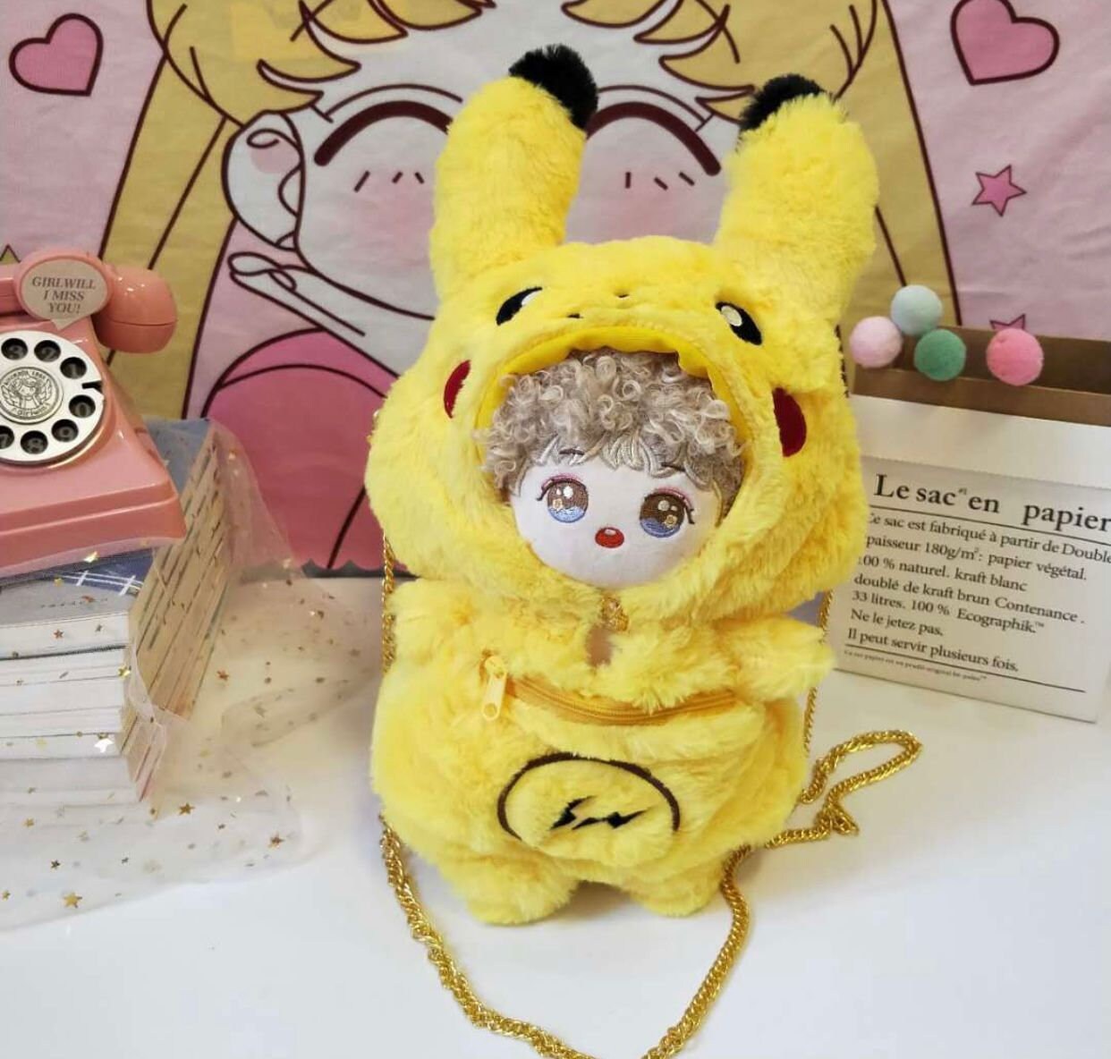 20CM Cotton Doll Bag Going Out Bag Plush Cute Messenger Bag Etsy