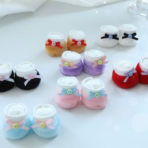 20cm cotton doll shoes bow socks small shoes humanoid doll 20cm doll shoes