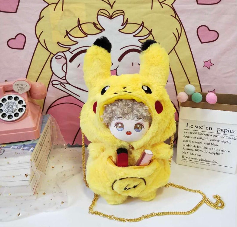 20CM Cotton Doll Bag Going Out Bag Plush Cute Messenger Bag Etsy