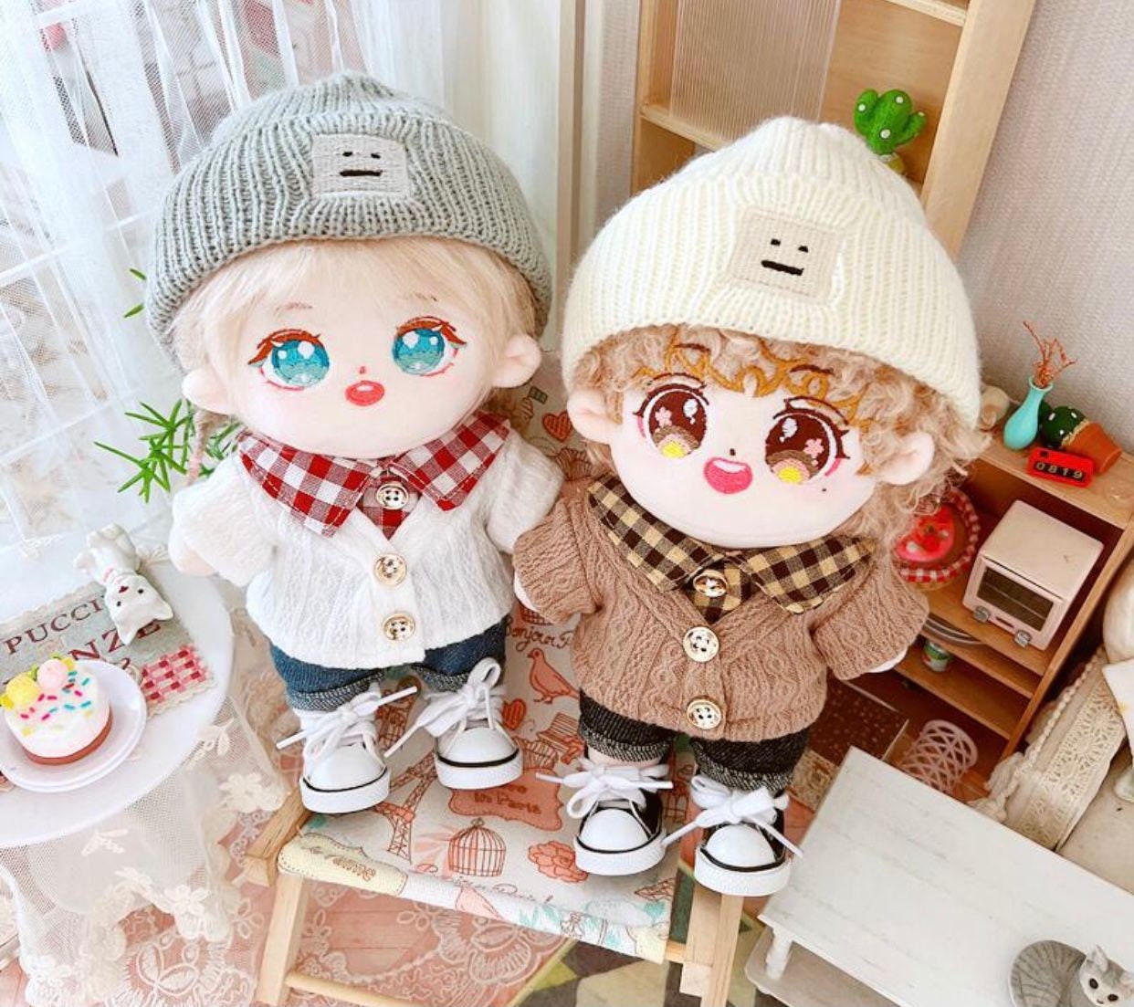 Cute Fluffy Ear Cotton Doll Sweater Clothes – 42shops