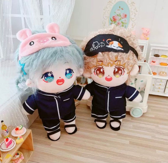 Pig Eye Mask Pajamas 20cm Plush Doll Clothes Suit 20cm Cotton Doll