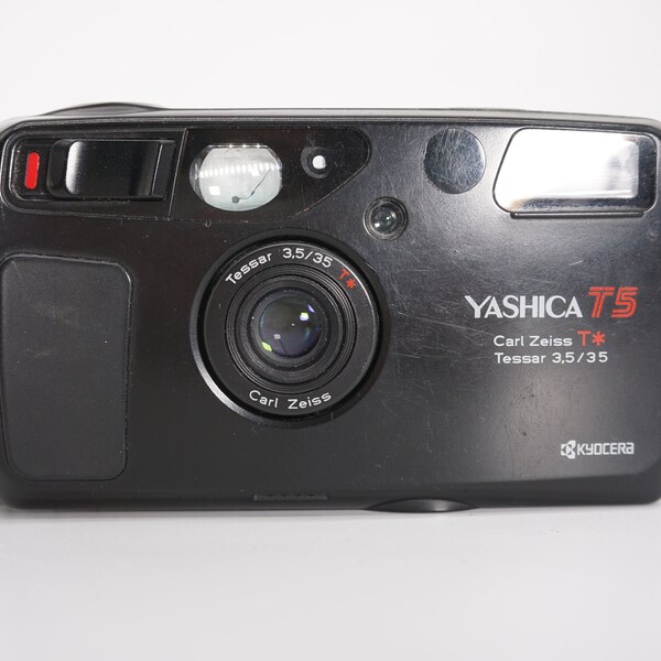 Yashica T5/ T4 Super 35mm point and shoot vintage film camera | Fully functional