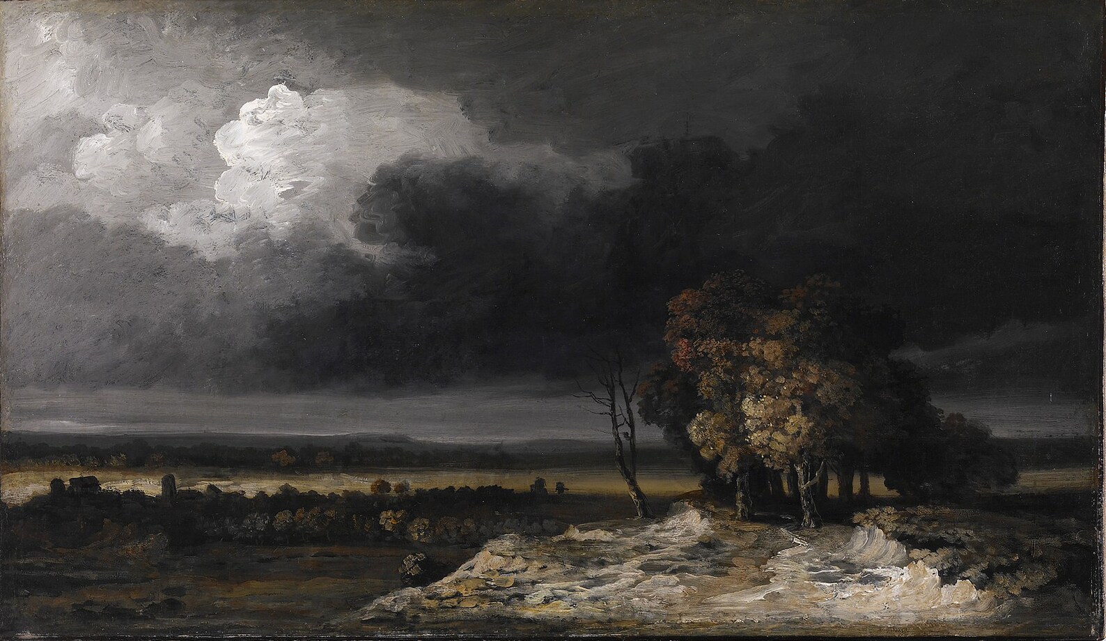 Moody Landscape Antique Oil Painting Instant Digital Etsy Australia