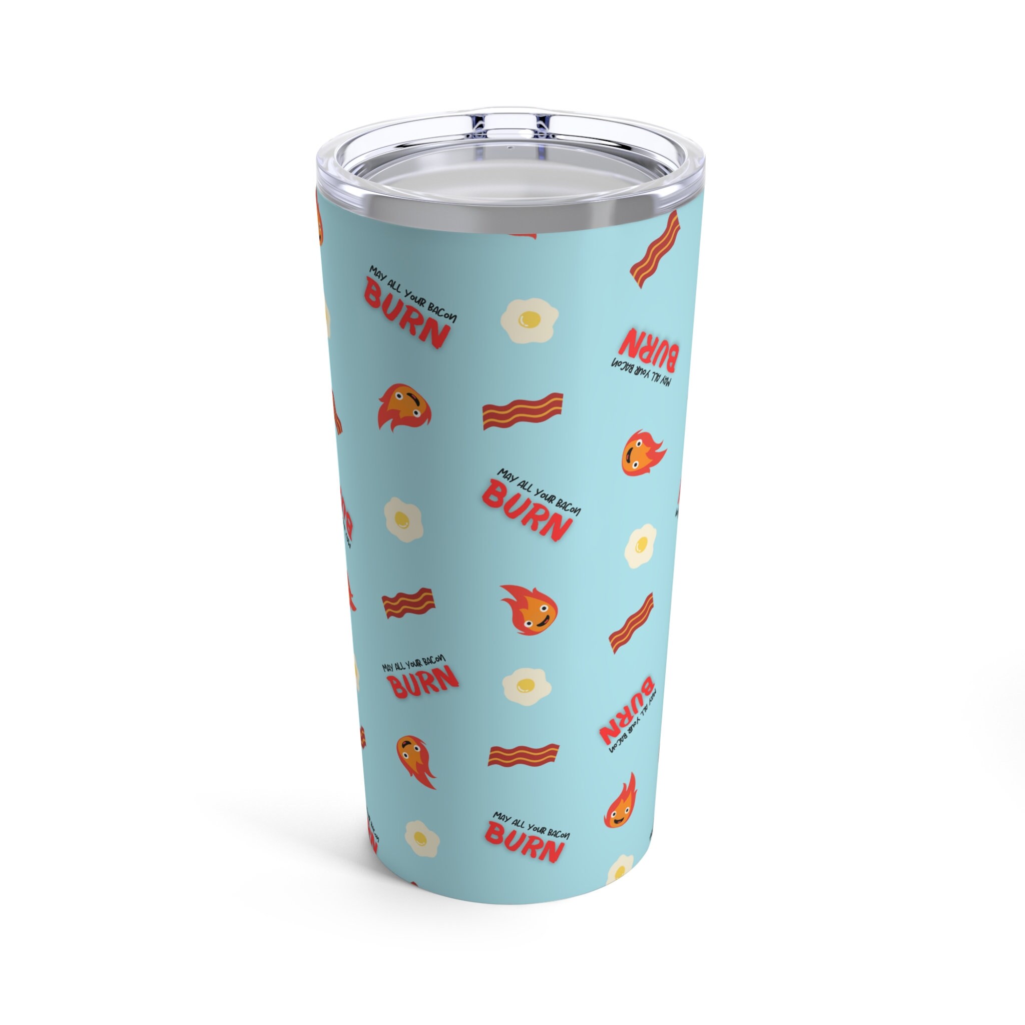 Calcifer, Turnip Head and Heen's Frosted 16 oz Glass Tumbler