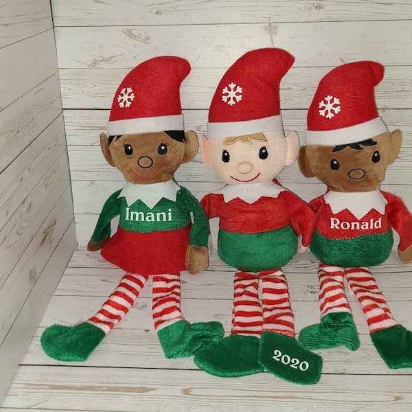 Personalized Elves, Santa helpers, African American Elves