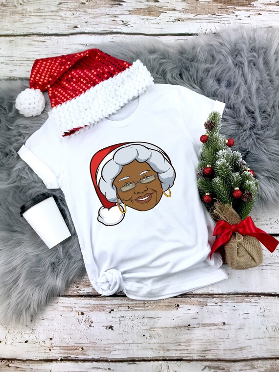 African American Santa Black Santa Clause Tshirt African American Santa Black Santa Clause Tshirt