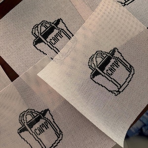 Vintage Boat & Tote CAMP Dark green Needlepoint Canvas | Coastal Needlepoint | Kylie Swanson x CHS