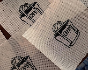 Vintage Boat & Tote CAMP Dark green Needlepoint Canvas | Coastal Needlepoint | Kylie Swanson x CHS