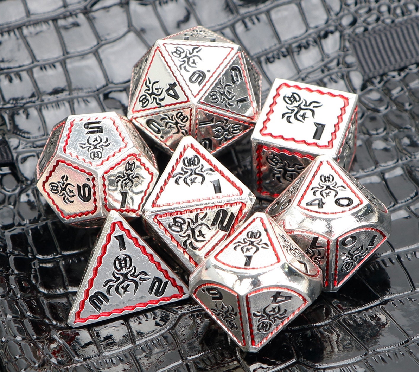 7 Pieces dnd dice / Metal D&D Dice Set for Role Playing / Etsy