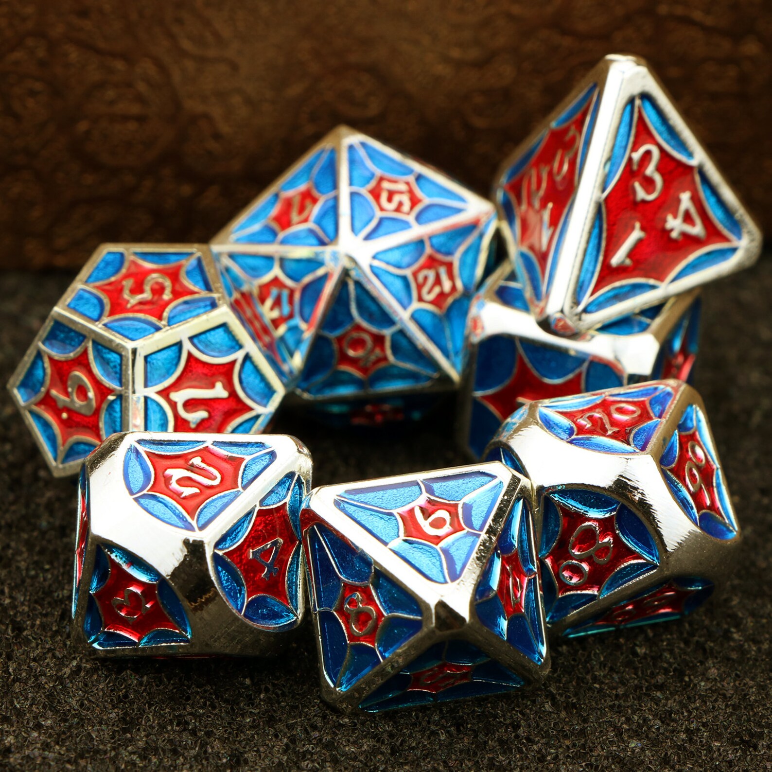 7pcs DnD DiceDragon scale metal dice polyhedral dice Etsy