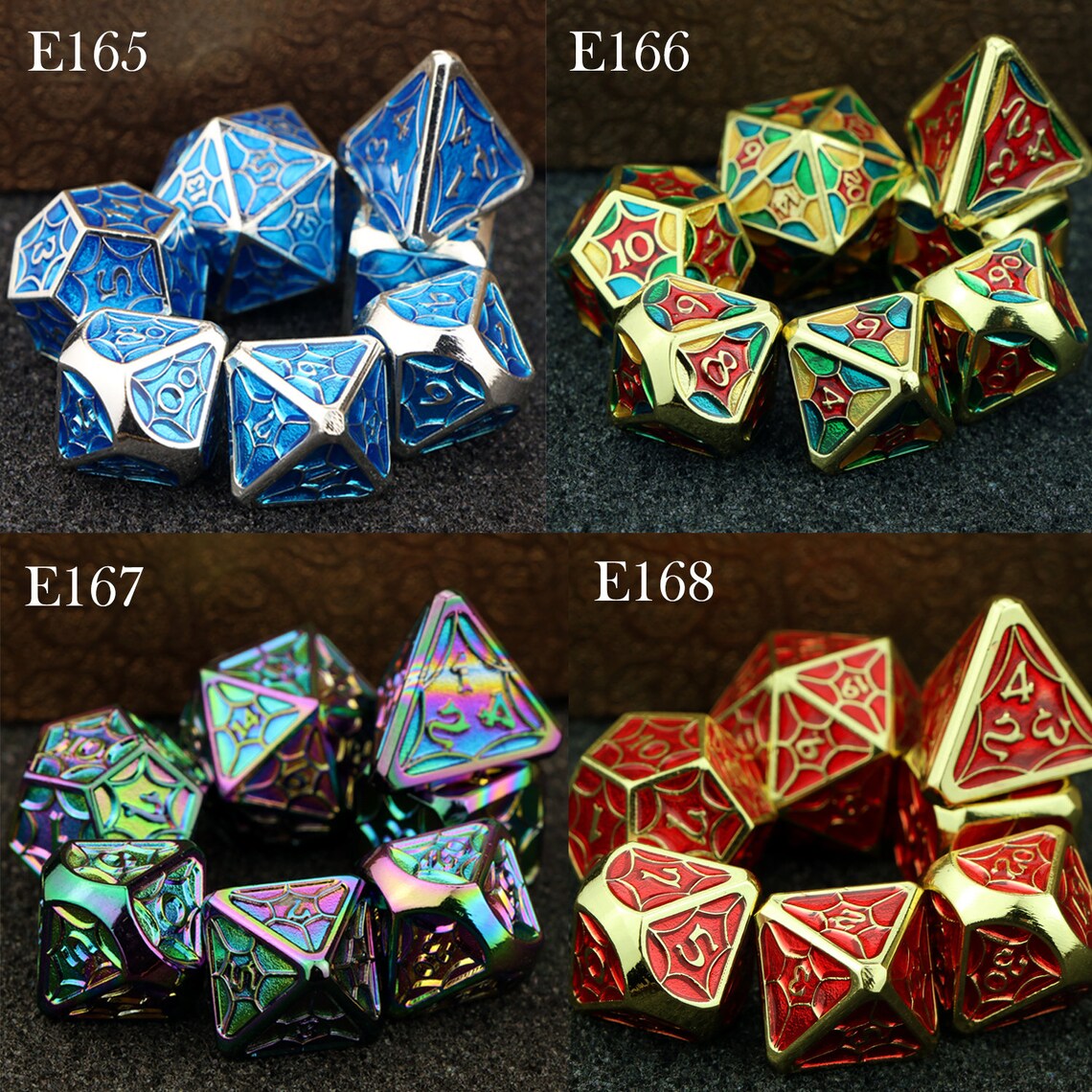 7pcs DnD DiceDragon scale metal dice polyhedral dice Etsy