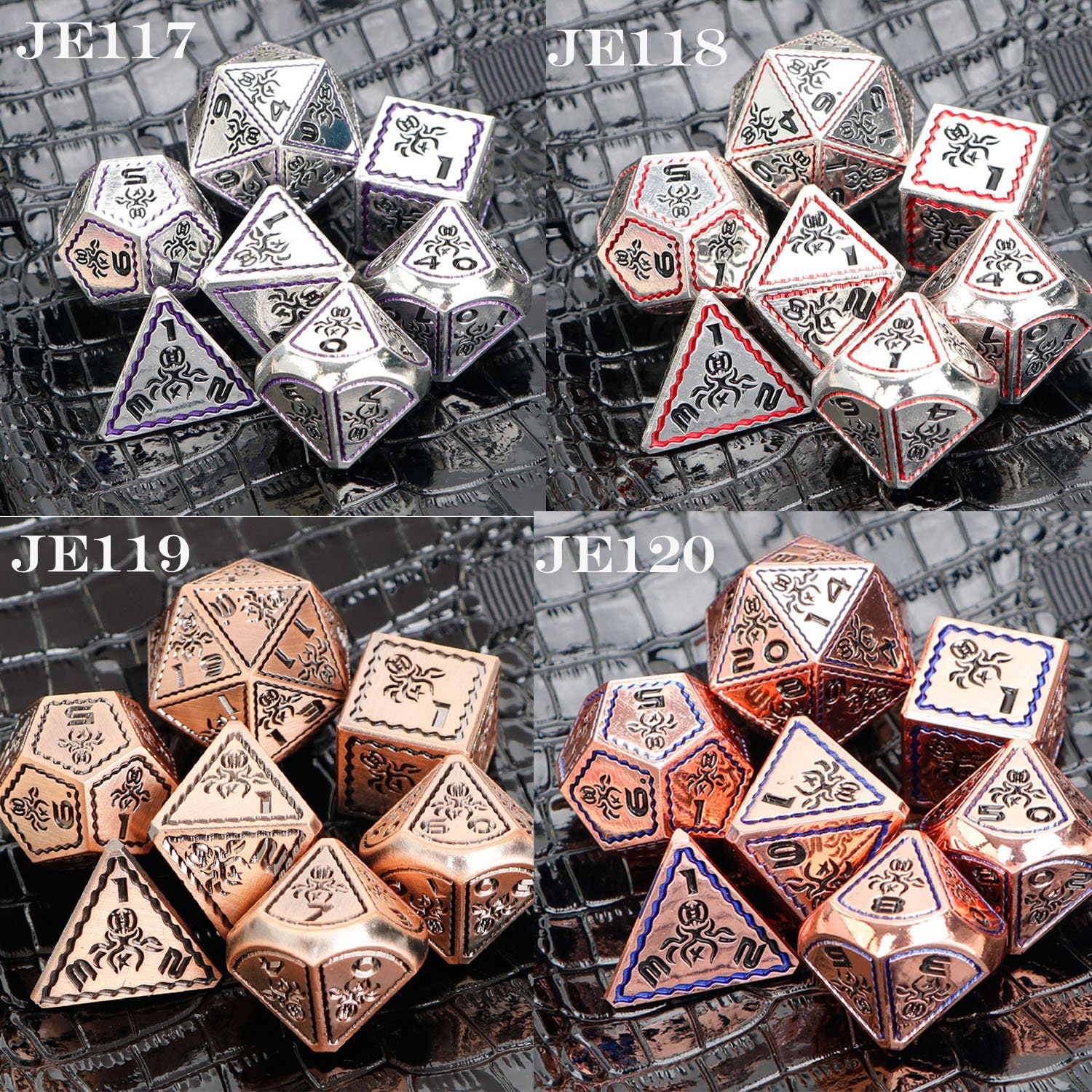 7 Pieces dnd dice / Metal D&D Dice Set for Role Playing / Etsy