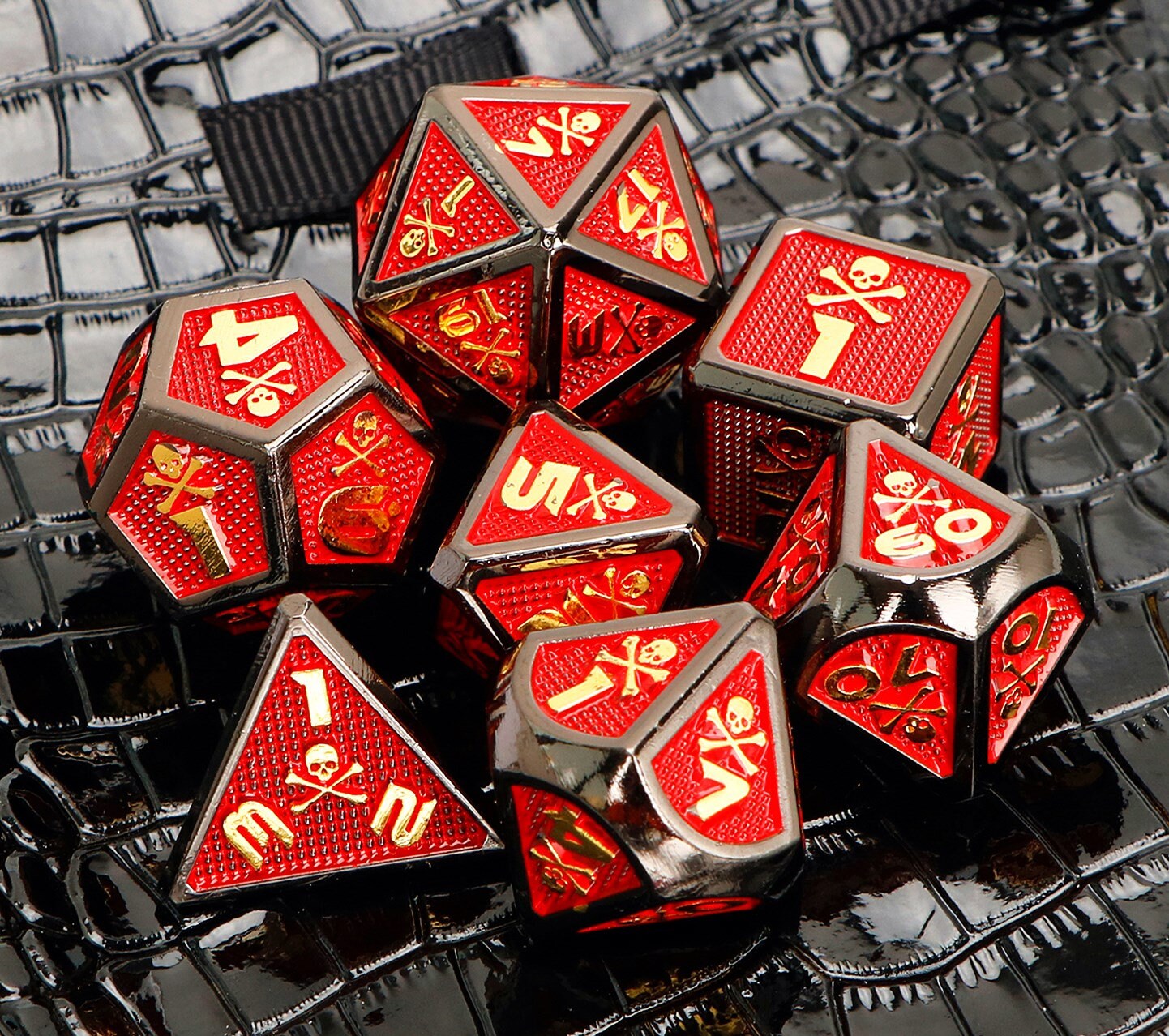 Skull dice/DND Dice Set / Metal Dice / RPG Dice / D&D Dice / Etsy