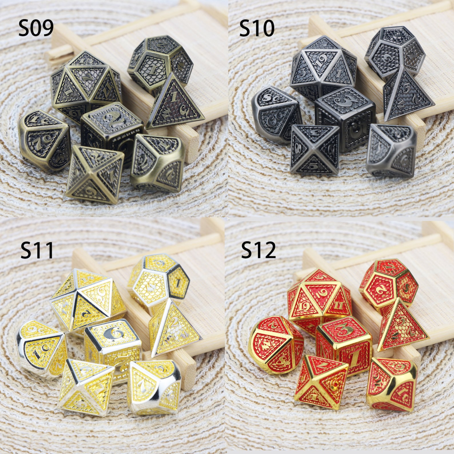 Dragon scale dice DND metal D&D dice set used in Dungeons Etsy