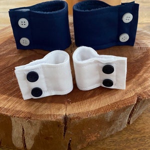 Made to measure Dog Tuxedo Cuffs ( send your dogs ankle size when you order)