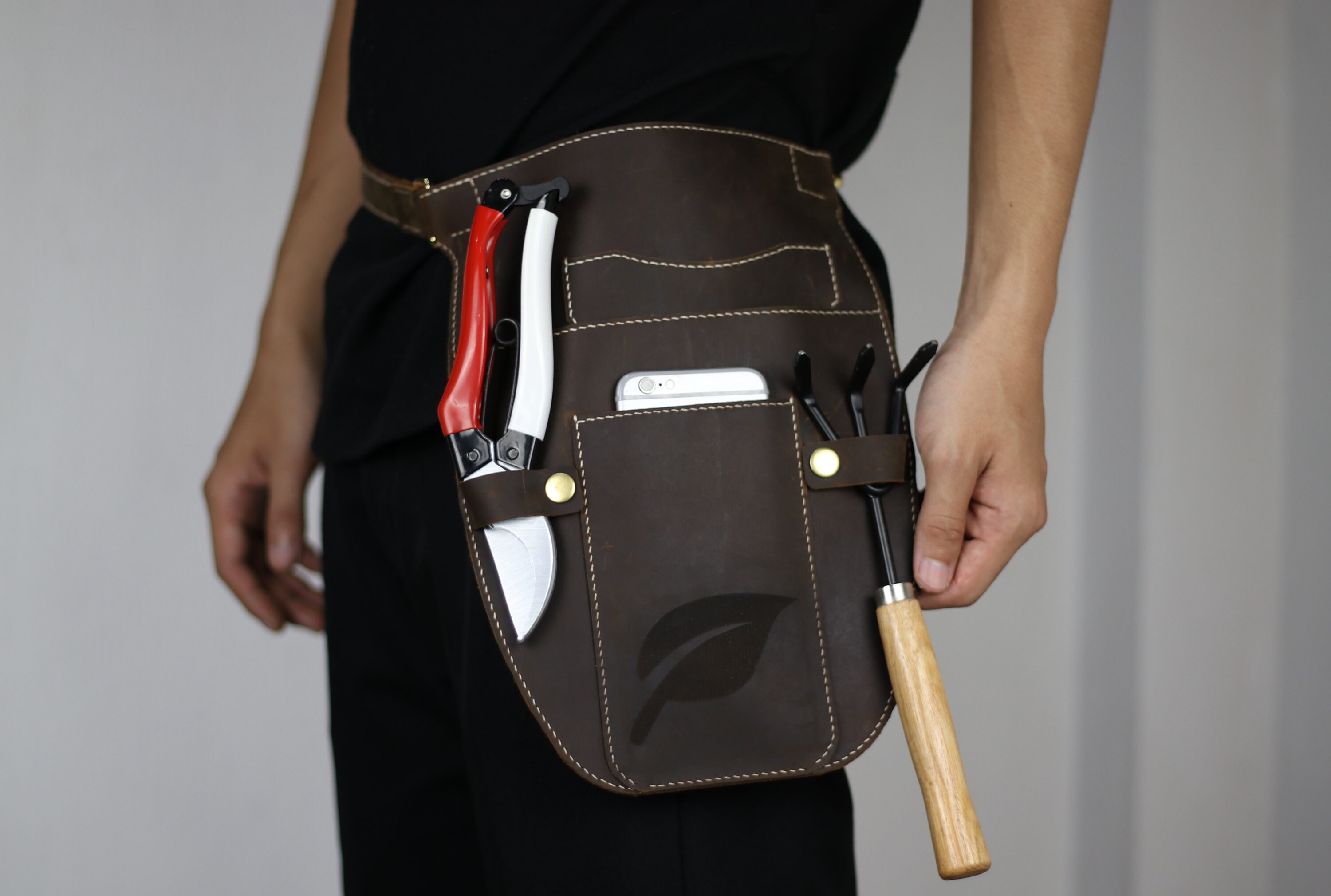 Handmade Personalized Garden Tool Belt Leather Gardening Etsy