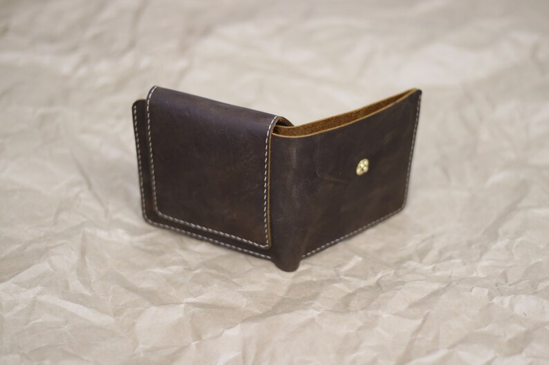 Cartera de cuero / Cartera pequeña de cuero / Mini cartera de cuero / Disponible en 4 colores / Regalo para el día de la madre imagen 5