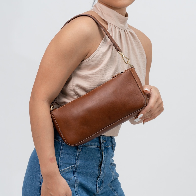 100% Handmade Timeless Charm: Handcrafted Vintage Leather Shoulder Bag Classic Women's Bag, Perfect Gift for Her image 8