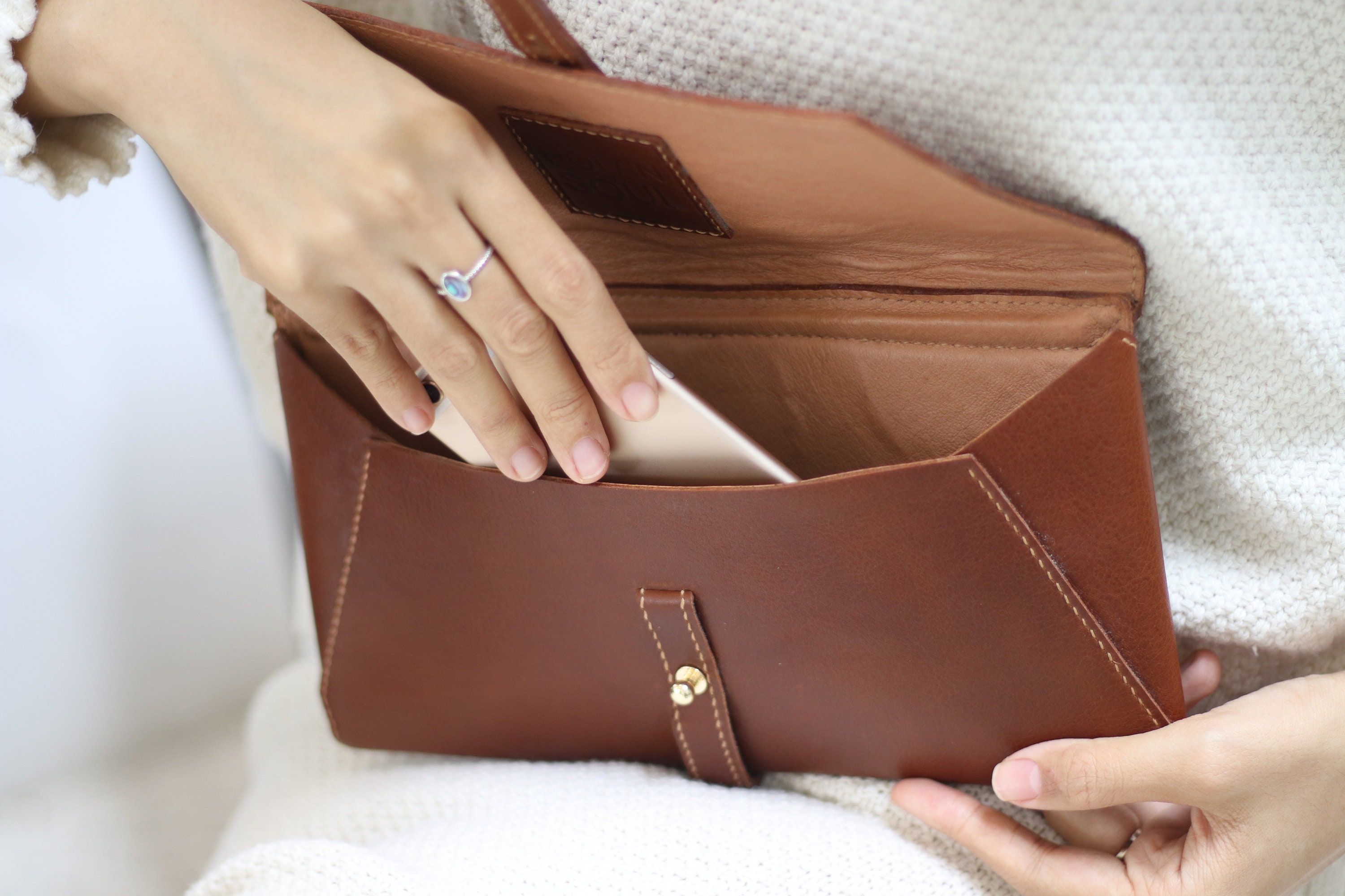 Leather Envelope Clutch Handmade Handbag Small Leather Purse for Ritzy Gatherings Compact Streamlined Look Etsy Ireland