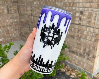 Vaso blanco Houston Drip Be Someone Skyline