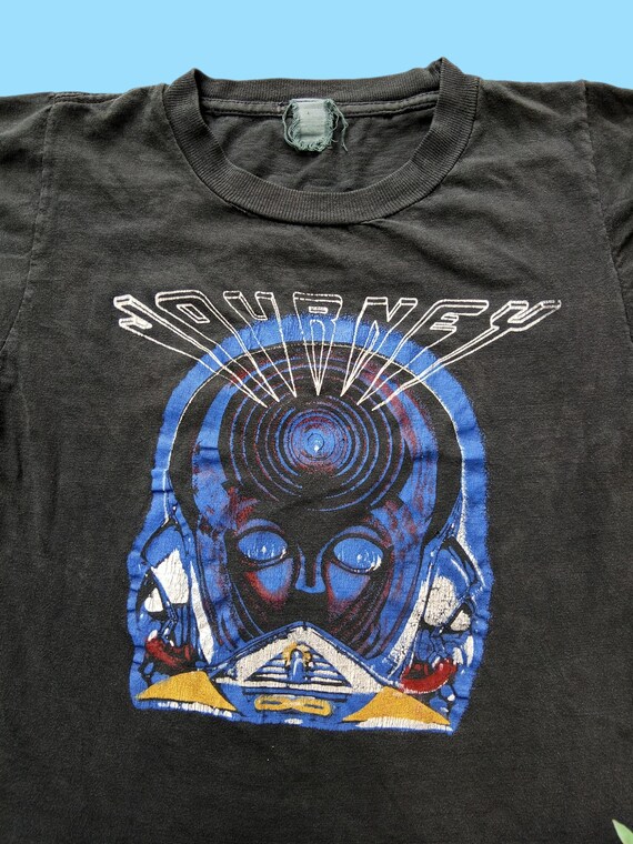 Vintage 1983 Journey Frontiers World Tour 1983 T Shirt (W 16.5 X L