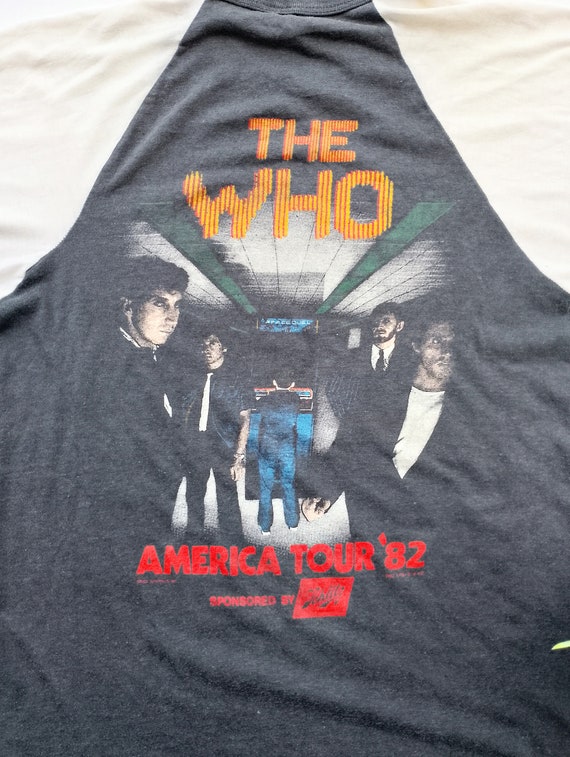 Vintage 1982 The Who American Tour '82 Raglan Shi… - image 6